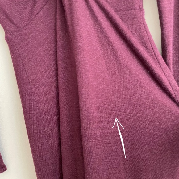 Aritzia Wilfred Free Paige Twist Front Longsleeve Dress in Cardamon NWT - Picture 12 of 15